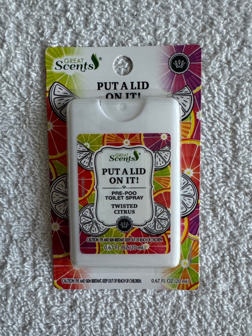 Great Scents Put a Lid On It! Pre-Poo Toilet Spray Twisted Citrus